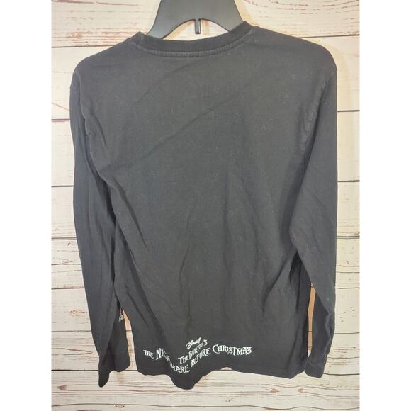 Disney Black Tim Burton's The Nightmare Before Christmas Top Women's Size Large - Picture 2 of 11